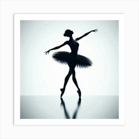 Ballerina Silhouette Art Print