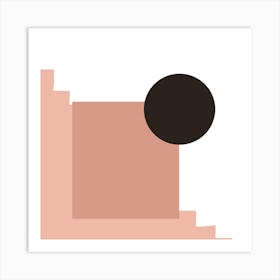 Minimal Geometric Abstract  Art Print