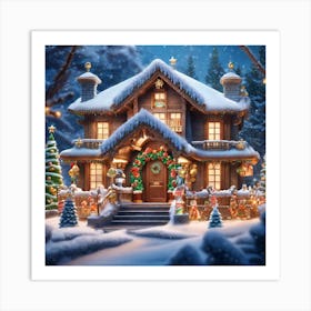 Christmas House 111 Art Print