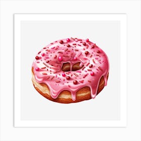 Donut With Icing 2 Art Print