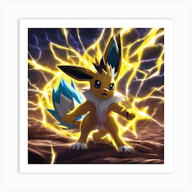 Pokemon Eevee 8 Art Print