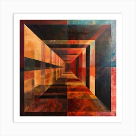 A Design Grid Oil Painting Illustration 1718708494 4 Art Print