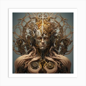 Clockwork Man Art Print