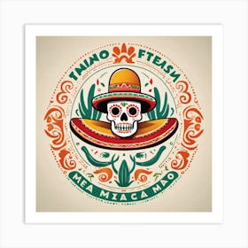 Mexican Skull 70 Art Print