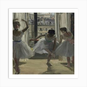 Dancers In The Window Art Print