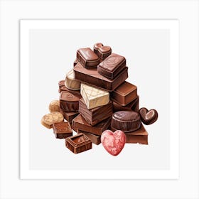 Chocolates 6 Art Print