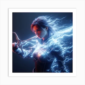 Lightning warrior 2 Art Print