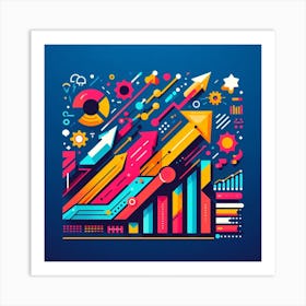 Abstract Business Concept Art Print