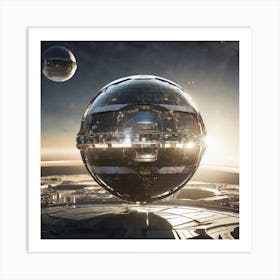 Spaceship In Space 38 Art Print