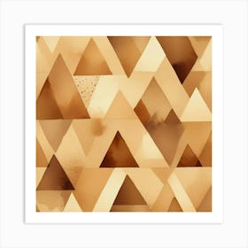 Abstract Triangles 21 Art Print