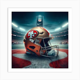 San Francisco 49ers Helmet Art Print