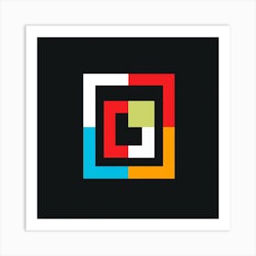 Square Logo Art Print