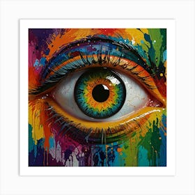 Colorful Eye 3 Art Print