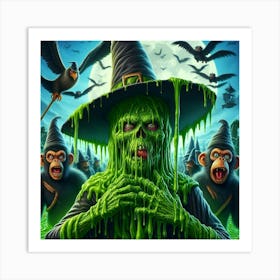 Witch In A Hat Art Print