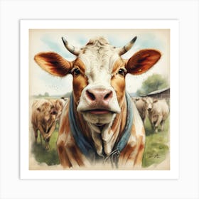 Cow Portrait 5 Art Print