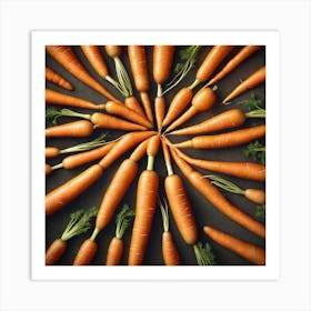 Carrots In A Circle 21 Art Print