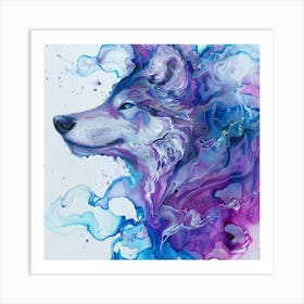 Wolf Painting 3 Art Print