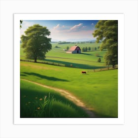 Farm Landscape 29 Art Print