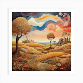 Landscape Painting 39 Art Print