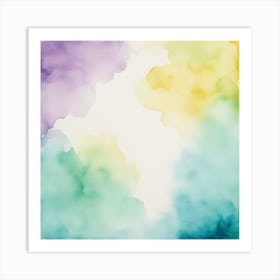 Water Colored Background On Water Color Paper Texture 2269150777 Art Print