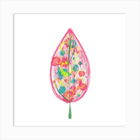 Watercolour Leaf - Abstract Art Print