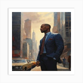 Man In Suit Art Print