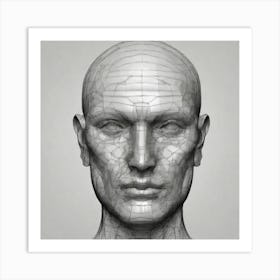 Man'S Head 1 Art Print