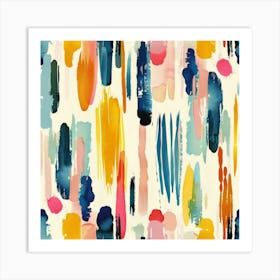 Watercolor Splatters 9 Art Print