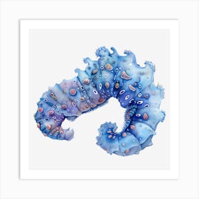 Blue Sea Creature Art Print