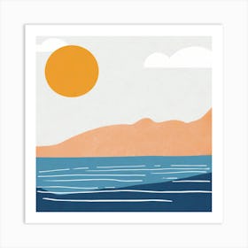 Seascape Abstract 1 Art Print