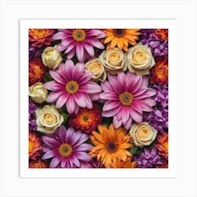 Bouquet Of Flowers Art Print