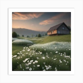 House In The Meadow Art Print