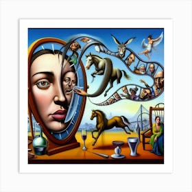 Time, surrealism  Art Print