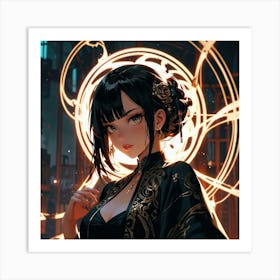 Anime Girl 4 Art Print