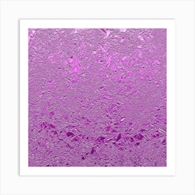 Violet Aluminum Foil Art Print