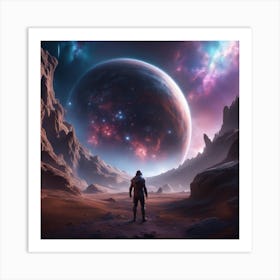 Space Landscape Art Print