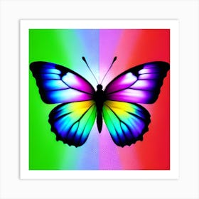 Rainbow Butterfly 13 Art Print