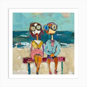 Coastal Whimsy: Seashore Musings Art Print