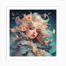 Autumn Girl Art Print