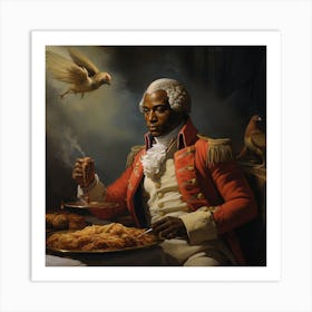 TOUSSAINT WOULDA LOVE FRIED CHICKEN Art Print