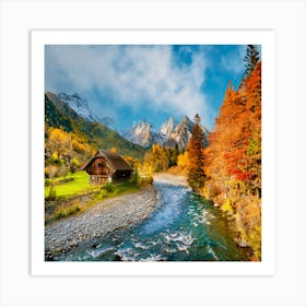 Autumn In The Alps Art Print