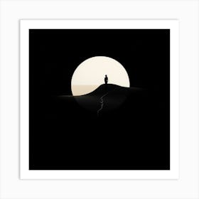 Moonlight In The Desert art print Art Print