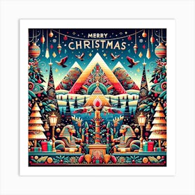 Christmas in Egypt Culture Art Print