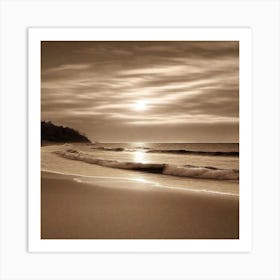 Sunset On The Beach 768 Art Print