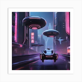 Futuristic City 13 Art Print