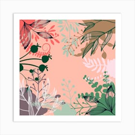 Floral Background 3 Art Print