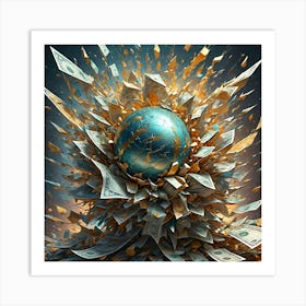 Explosion Of Wealth Art Print