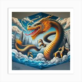 Dragon Painting 1 Art Print