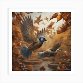 Birds In Flight 13 Art Print