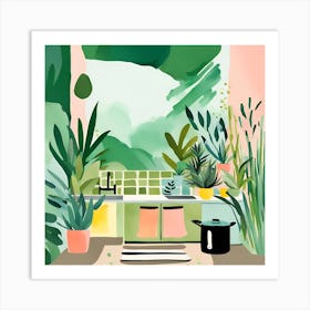 Kitchen Jungle Dreams 04 Art Print